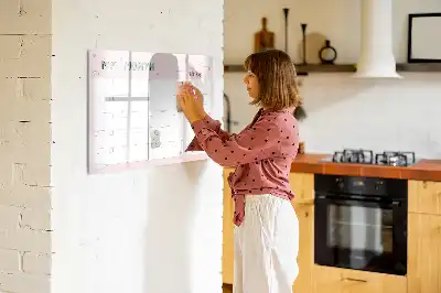 Magnetinė rašymo lenta vaikiškas mėnesio planuoklis