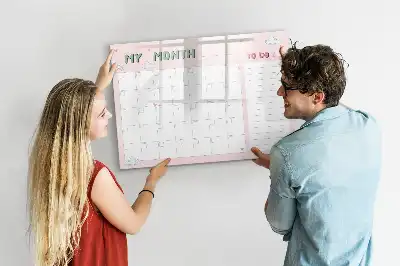 Magnetinė rašymo lenta vaikiškas mėnesio planuoklis