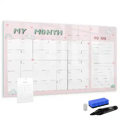 Magnetinė rašymo lenta vaikiškas mėnesio planuoklis