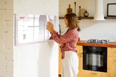 Magnetinė rašymo lenta vaikiškas mėnesio planuoklis