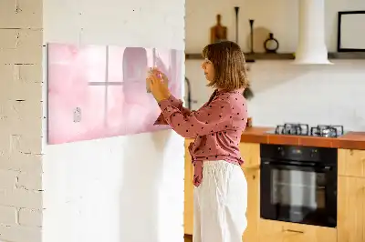 Magnetinė rašymo lenta su plunksnos abstrakcijos raštu