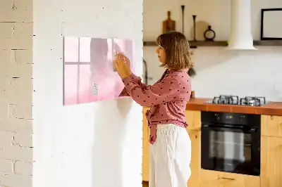 Magnetinė rašymo lenta su plunksnos abstrakcijos raštu