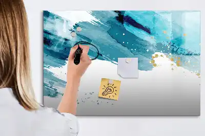 Magnetinė piešimo lenta teptuko potėpiai