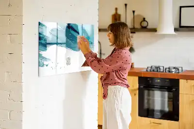 Magnetinė piešimo lenta teptuko potėpiai