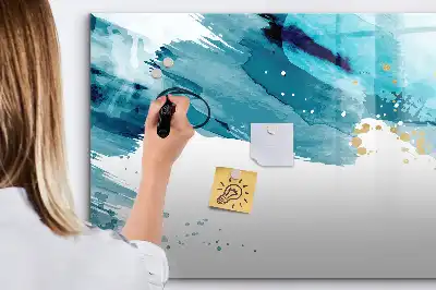 Magnetinė piešimo lenta teptuko potėpiai