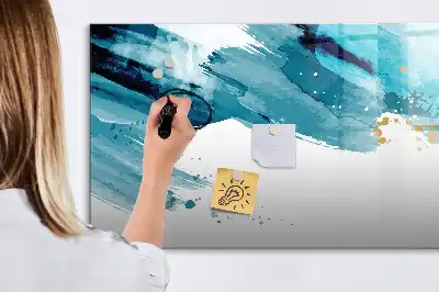 Magnetinė piešimo lenta teptuko potėpiai