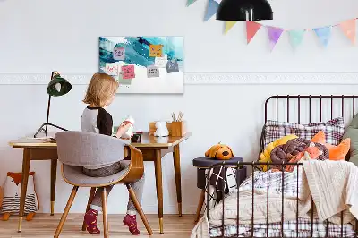 Magnetinė piešimo lenta teptuko potėpiai