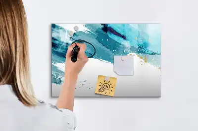 Magnetinė piešimo lenta teptuko potėpiai