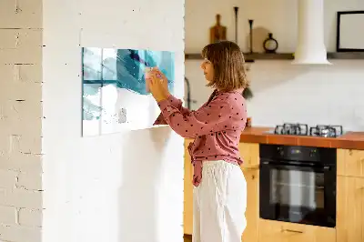 Magnetinė piešimo lenta teptuko potėpiai
