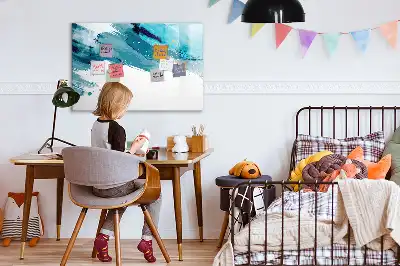 Magnetinė piešimo lenta teptuko potėpiai