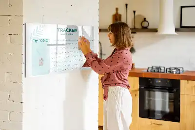 Magnetinė rašymo lenta įpročių planuoklis