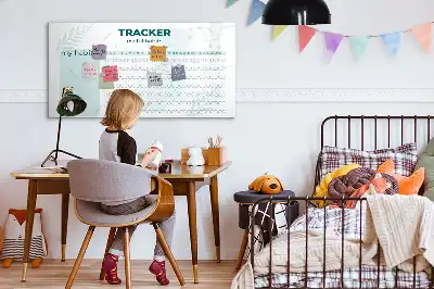 Magnetinė rašymo lenta įpročių planuoklis