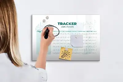 Magnetinė rašymo lenta įpročių planuoklis