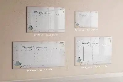 Magnetinė rašymo lenta mėnesio planuoklis