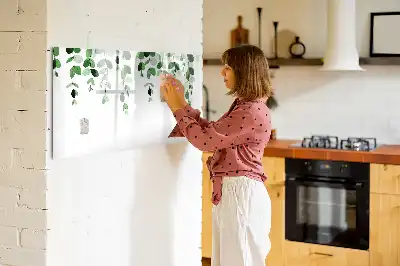 Magnetinė rašymo lenta augalų lapų motyvas
