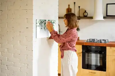 Magnetinė rašymo lenta augalų lapų motyvas