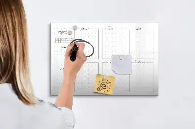 Magnetinė rašymo lenta savaitės tvarkaraštis