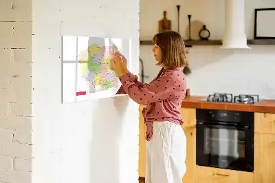 Magnetinė rašymo lenta su Lenkijos žemėlapiu