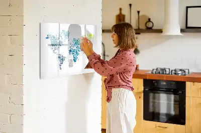 Magnetinė piešimo lenta su mielų žodžių motyvais