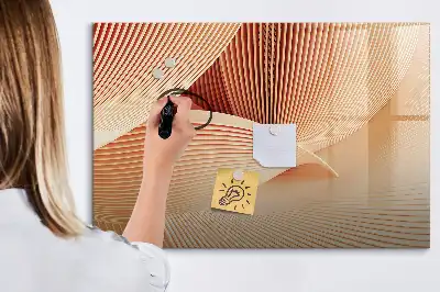 Magnetinė piešimo lenta su abstrakčiu bangų raštu