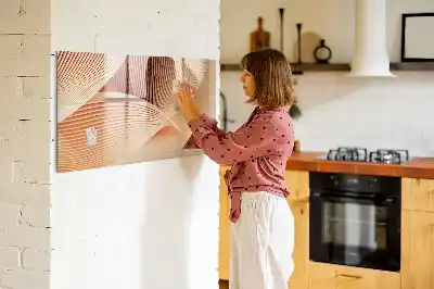 Magnetinė piešimo lenta su abstrakčiu bangų raštu