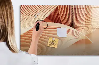 Magnetinė piešimo lenta su abstrakčiu bangų raštu