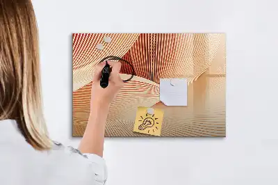 Magnetinė piešimo lenta su abstrakčiu bangų raštu