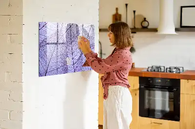 Magnetinė rašymo lenta su gamtos lapų motyvu