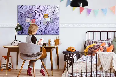 Magnetinė rašymo lenta su gamtos lapų motyvu