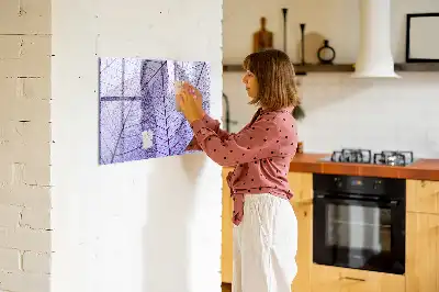 Magnetinė rašymo lenta su gamtos lapų motyvu