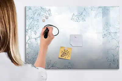 Magnetinė rašymo lenta Augalo eskizas