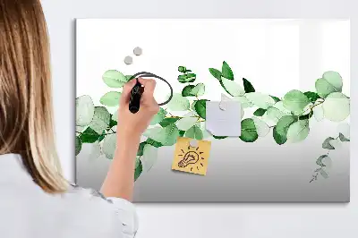 Magnetinė piešimo lenta augalų šakos raštas