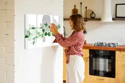 Magnetinė piešimo lenta augalų šakos raštas