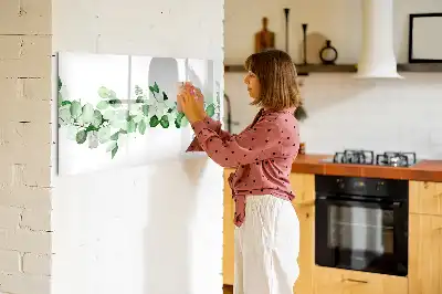 Magnetinė piešimo lenta augalų šakos raštas