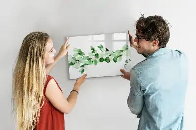 Magnetinė piešimo lenta augalų šakos raštas