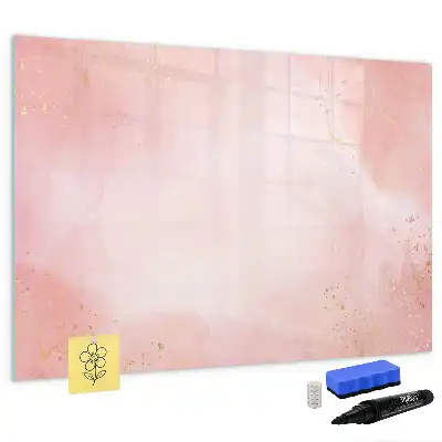 Magnetinė piešimo lenta rožinio marmuro rašto