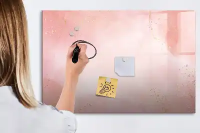 Magnetinė piešimo lenta rožinio marmuro rašto