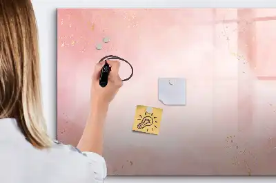 Magnetinė piešimo lenta rožinio marmuro rašto