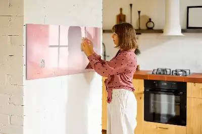 Magnetinė piešimo lenta rožinio marmuro rašto