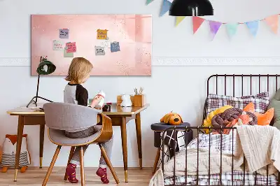 Magnetinė piešimo lenta rožinio marmuro rašto