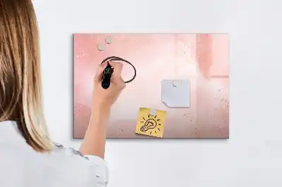 Magnetinė piešimo lenta rožinio marmuro rašto