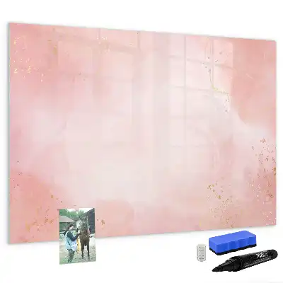Magnetinė piešimo lenta rožinio marmuro rašto
