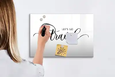Magnetinė rašymo lenta kelionių tekstas
