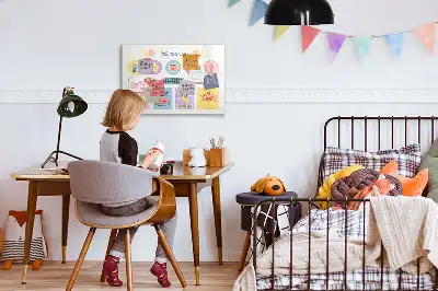 Magnetinė piešimo lenta mokyklos planuoklis