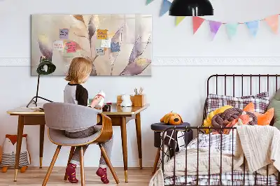 Magnetinė rašymo lenta akvarelinių augalų motyvais