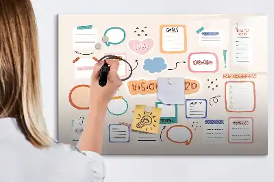 Magnetinė piešimo lenta spalvinga