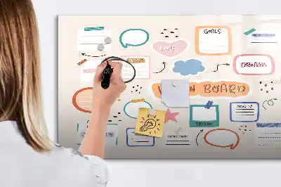 Magnetinė piešimo lenta spalvinga