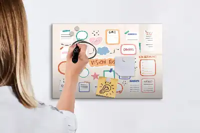 Magnetinė piešimo lenta spalvinga