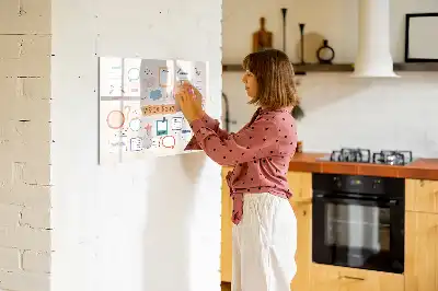 Magnetinė piešimo lenta spalvinga