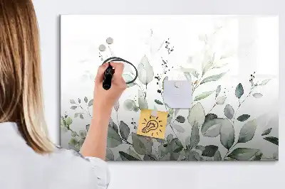 Magnetinė rašymo lenta Augalų lapai